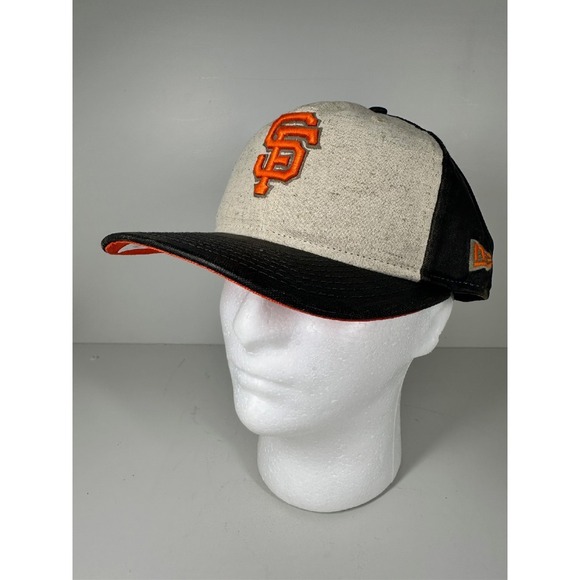 NEW! RARE New Era San Francisco Giants Baseball Cap 9FIFTY Snapback Leather Hat - Picture 1 of 8